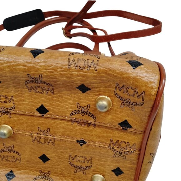 (L3) MCM Crossbody Bag Brown PVC - Picture 5 of 9